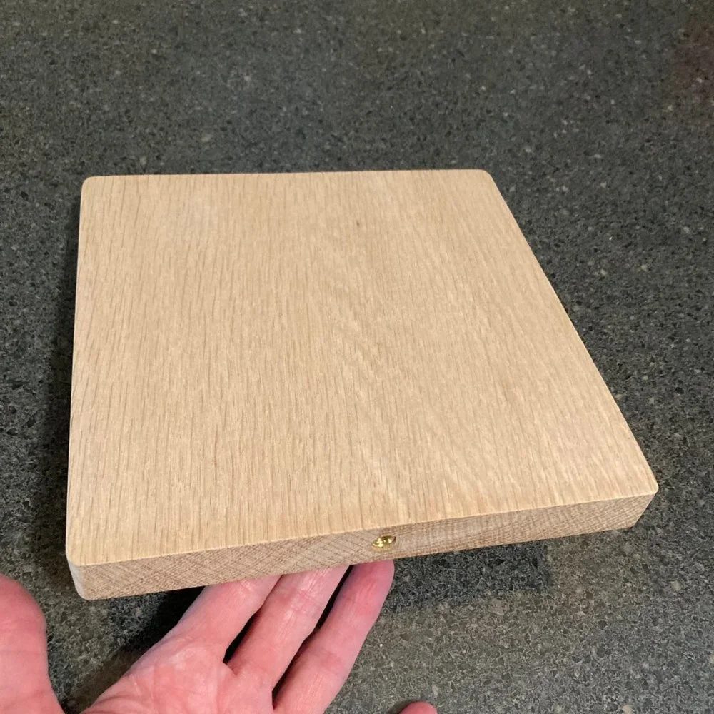 New floating wood shelf approx 7x7 European white oak